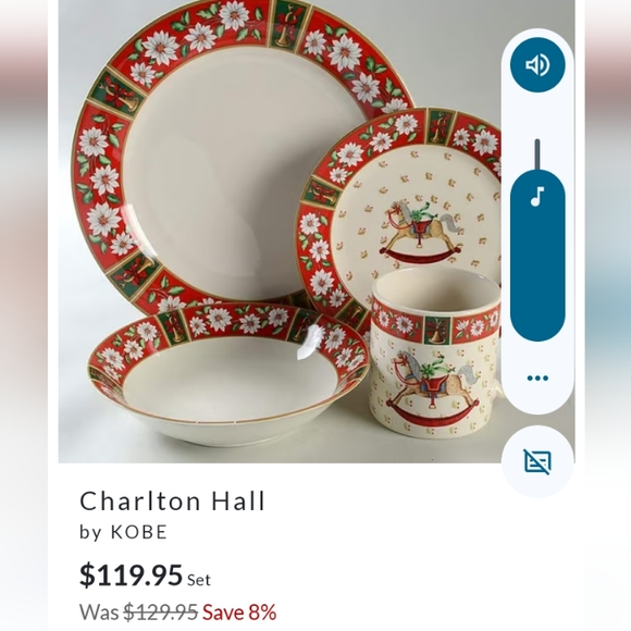 Charlton Hall by Kobe Other - 🎅🏻 Christmas Dinnerware Charlton Hall 10 1/2" Plate VNPLC
